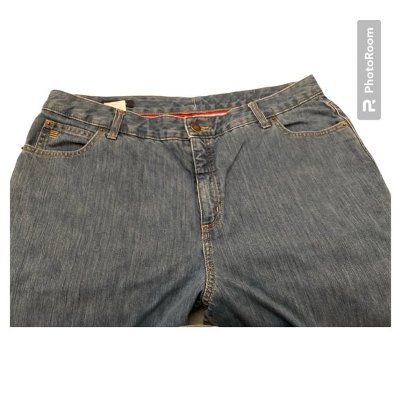 Women's Lands End Cropped Jeans, Size 14 - Picture 1 of 4